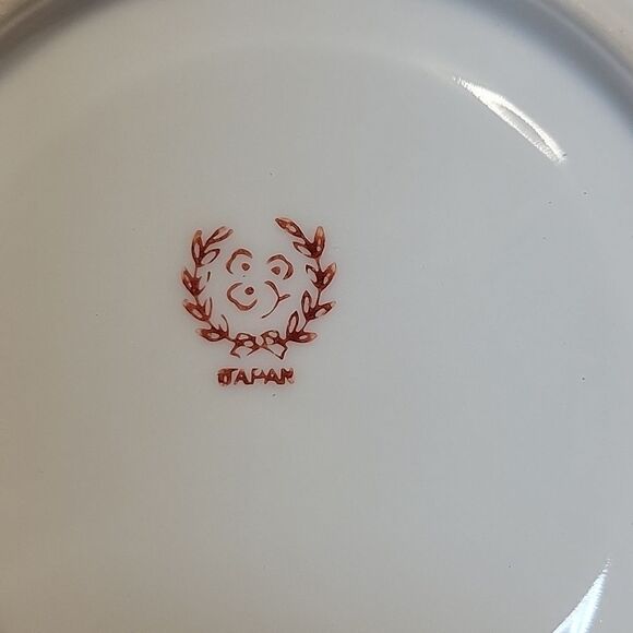 Vintage Fred Roberts Company Floral Porcelain Teapot 4 Saucers - Picture 9 of 9